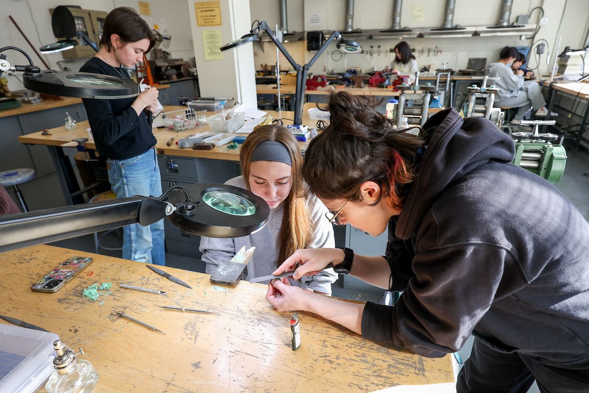 Teens working on Jewelry