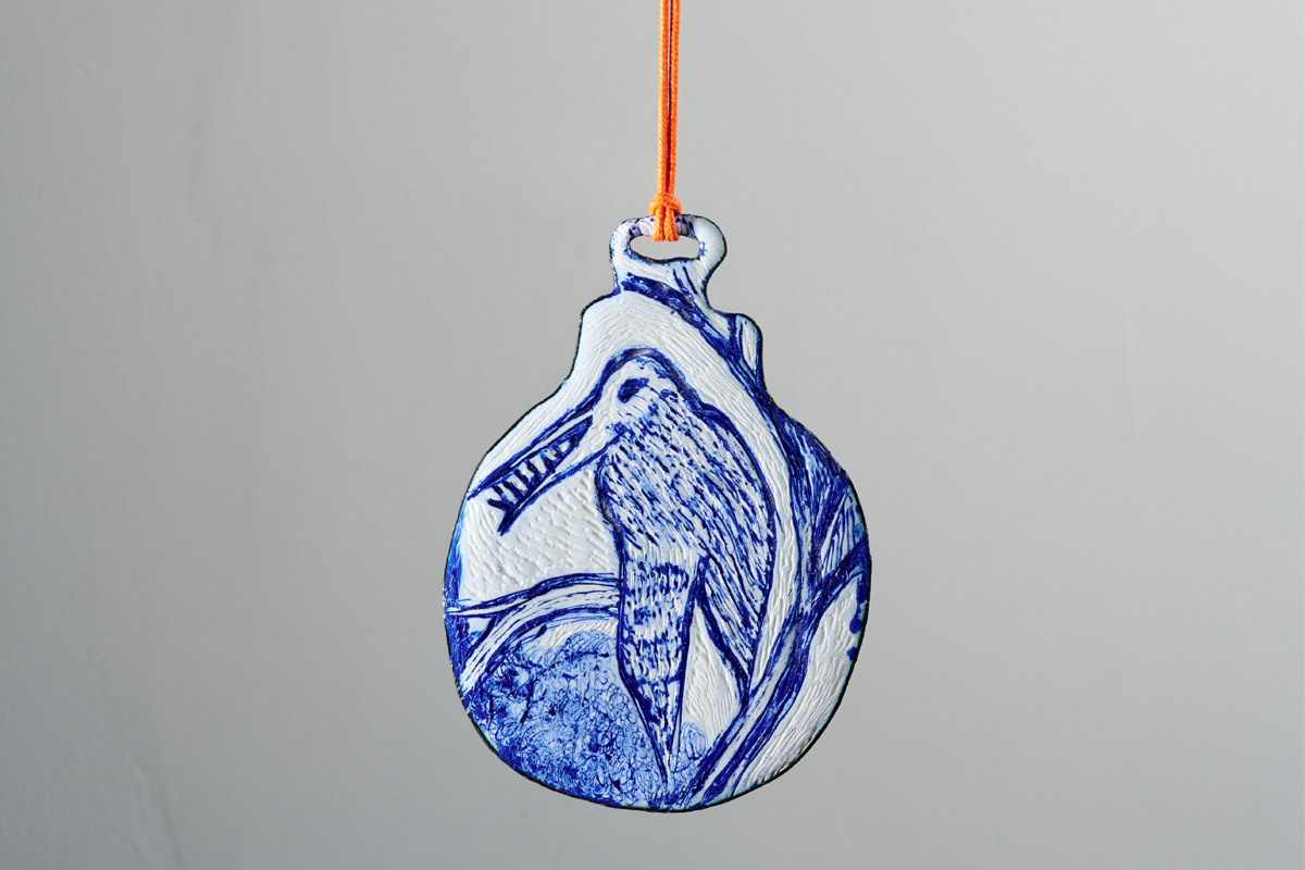 Shirly Bar Amotz; Outburst #1; Enamel on copper