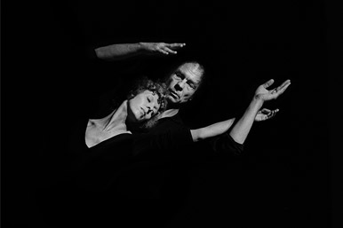 Valda Setterfield and Merce Cunningham; Second Hand Rehearsal; Paris, 1970