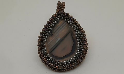Beaded Cabochon Pendant (All Levels)